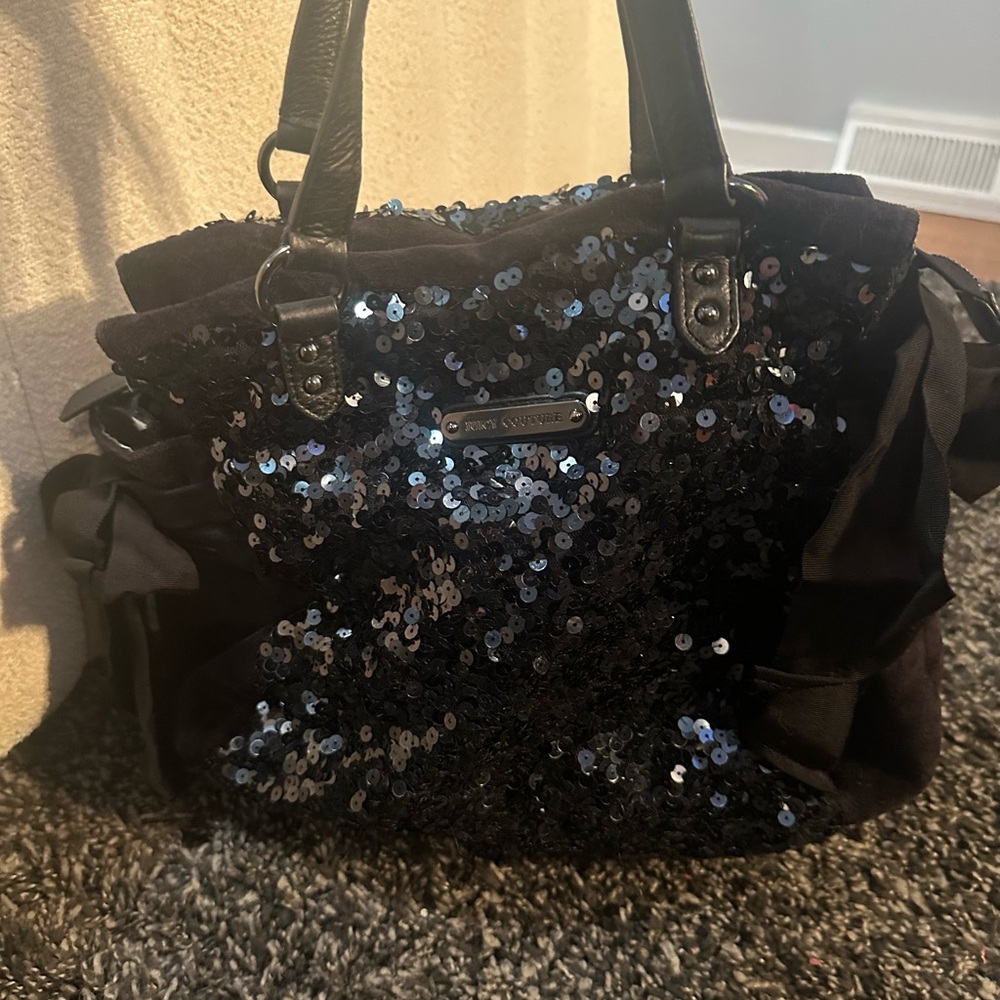 Black Sequin Women's Bag